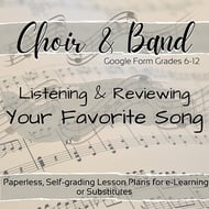 Listening & Reviewing Your Favorite Song Digital File Digital Resources cover